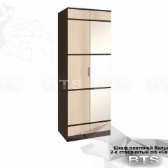 Шкаф 2-х створчатый Сакура + Зеркало (венге/лоредо) в Лесном - lesnoy.mebel24.online | фото 2