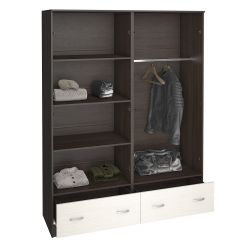 Шкаф Ронда ШК-4 с зеркалом (венге/беленый дуб) в Лесном - lesnoy.mebel24.online | фото 2