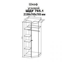 KI-KI ШДУ765.1 Шкаф угловой (белый/белое дерево) в Лесном - lesnoy.mebel24.online | фото 2