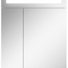 Шкаф-зеркало Аврора 60 с подсветкой LED Домино (DV8005HZ) в Лесном - lesnoy.mebel24.online | фото 4