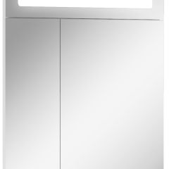 Шкаф-зеркало Аврора 60 с подсветкой LED Домино (DV8005HZ) в Лесном - lesnoy.mebel24.online | фото
