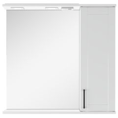 Шкаф-зеркало Charlie 80 правый Домино (DCh2520HZ) в Лесном - lesnoy.mebel24.online | фото 4