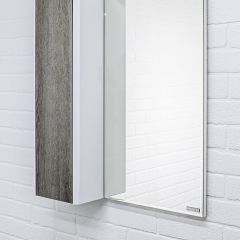Шкаф-зеркало Uno 60 Дуб серый левый/правый Домино (DU1503HZ) в Лесном - lesnoy.mebel24.online | фото 8