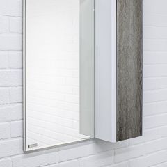 Шкаф-зеркало Uno 60 Дуб серый левый/правый Домино (DU1503HZ) в Лесном - lesnoy.mebel24.online | фото 9