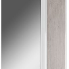 Шкаф-зеркало Uno 60 Дуб серый левый/правый Домино (DU1503HZ) в Лесном - lesnoy.mebel24.online | фото