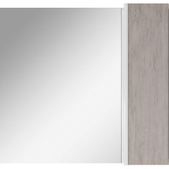 Шкаф-зеркало Uno 80 Дуб серый левый/правый Домино (DU1504HZ) в Лесном - lesnoy.mebel24.online | фото 5
