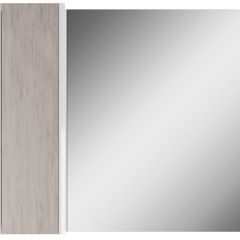 Шкаф-зеркало Uno 80 Дуб серый левый/правый Домино (DU1504HZ) в Лесном - lesnoy.mebel24.online | фото 2