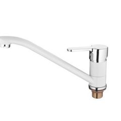 Смеситель для кухни Accoona A4167G белый в Лесном - lesnoy.mebel24.online | фото