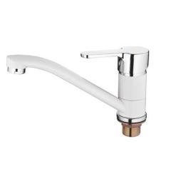 Смеситель для кухни Accoona A4267G белый в Лесном - lesnoy.mebel24.online | фото