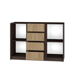 Спальня Флоренция (Венге/Дуб Крафт Золотой) в Лесном - lesnoy.mebel24.online | фото 4