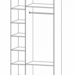 ГАММА Спальный гарнитур (модульный) дуб вотан в Лесном - lesnoy.mebel24.online | фото 13