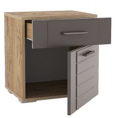 Спальня Livorno Тумба НМ 013.62 Х (Софт Графит/Дуб Бунратти) в Лесном - lesnoy.mebel24.online | фото 2