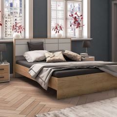 Спальня Соната Тумба прикроватная (Белый/Дуб Крафт Золотой) в Лесном - lesnoy.mebel24.online | фото 3