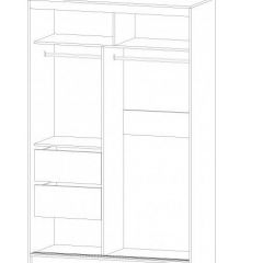 ВЕРОНА Шкаф-купе 1400 (ясень шимо комб.) в Лесном - lesnoy.mebel24.online | фото 2