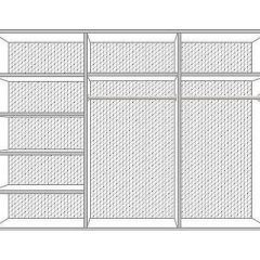 Спальный гарнитур Диана (модульная) в Лесном - lesnoy.mebel24.online | фото 3