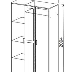 Спальный гарнитур МСП-1 (Ясень Анкор светлый) 1600 в Лесном - lesnoy.mebel24.online | фото 9