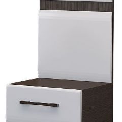 Спальный гарнитур Ненси (Венге/Белый глянец) в Лесном - lesnoy.mebel24.online | фото 7