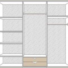 Спальный гарнитур Рома (модульный) беж в Лесном - lesnoy.mebel24.online | фото 3