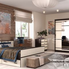 САКУРА Спальный гарнитур (модульная) венге/лоредо в Лесном - lesnoy.mebel24.online | фото 3