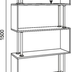 Стеллаж Зигзаг-2 в Лесном - lesnoy.mebel24.online | фото 4