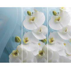 Стол Бостон-3 (Белая Орхидея) 1100/1420*700, опора Брифинг в Лесном - lesnoy.mebel24.online | фото 2