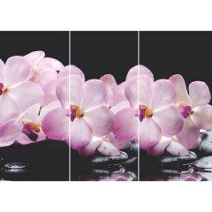 Стол Бостон-3 (Розовая Орхидея) 1100/1420*700, опора Брифинг в Лесном - lesnoy.mebel24.online | фото 2