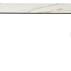 Стол BRONTE 220 KL-188 Контрастный мрамор матовый, итальянская керамика/ Шампань, ®DISAUR в Лесном - lesnoy.mebel24.online | фото 2