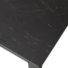 Стол CORNER 120 MATT BLACK MARBLE SOLID CERAMIC / BLACK, ®DISAUR в Лесном - lesnoy.mebel24.online | фото 9