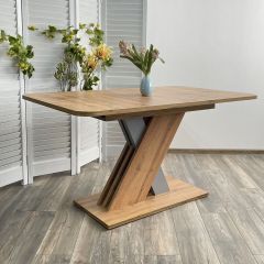 Стол EXEL 140 Дуб Вотан/ Алюминий М-City в Лесном - lesnoy.mebel24.online | фото 3