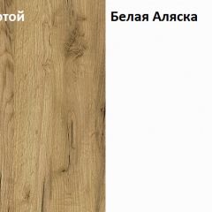 Стол компьютерный 12.74 Комфорт (Дуб Золотой CRAFT, Белая Аляска) в Лесном - lesnoy.mebel24.online | фото 4