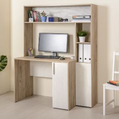 Стол компьютерный 12.74 Комфорт (Дуб Золотой CRAFT, Белая Аляска) в Лесном - lesnoy.mebel24.online | фото