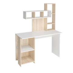 Стол компьютерный Олимп (дуб сонома/белый) в Лесном - lesnoy.mebel24.online | фото 3