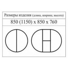 Стол круглый раздвижной Балет (массив белый) в Лесном - lesnoy.mebel24.online | фото 2