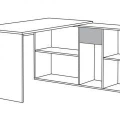 Стол письменный Лайт 03.245 (белый) в Лесном - lesnoy.mebel24.online | фото 3