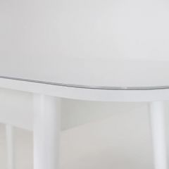 Стол раскладной со стеклом (опоры массив цилиндрический) "Хоста" в Лесном - lesnoy.mebel24.online | фото 6