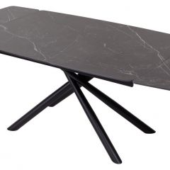 Стол RIVOLI 140 MATT BLACK MARBLE SOLID CERAMIC / BLACK, ®DISAUR в Лесном - lesnoy.mebel24.online | фото 3