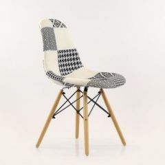 Стул Barneo N-12 Patchwork черно-белый в Лесном - lesnoy.mebel24.online | фото 2