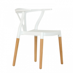 Стул Barneo N-218 Wishbone интерьерный кухонный белый в Лесном - lesnoy.mebel24.online | фото