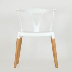 Стул Barneo N-218 Wishbone интерьерный кухонный белый в Лесном - lesnoy.mebel24.online | фото 3