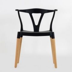 Стул Barneo N-218 Wishbone интерьерный кухонный черный в Лесном - lesnoy.mebel24.online | фото 3
