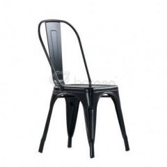 Стул Barneo N-240 Tolix (RAL9017 Черный) в Лесном - lesnoy.mebel24.online | фото