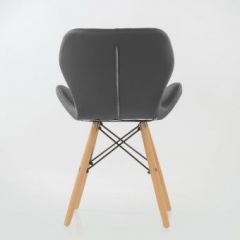 Стул Barneo N-42 Perfecto PU серый в Лесном - lesnoy.mebel24.online | фото 3
