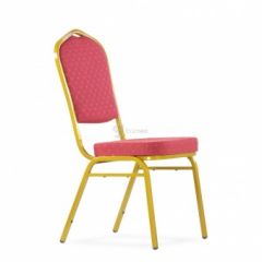 Стул Barneo S-6 банкетный (каркас золото, красная ткань) в Лесном - lesnoy.mebel24.online | фото
