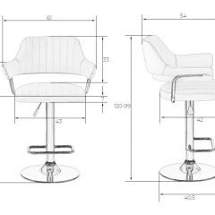 Стул барный DOBRIN CHARLY LM-5019 (красный) в Лесном - lesnoy.mebel24.online | фото 2