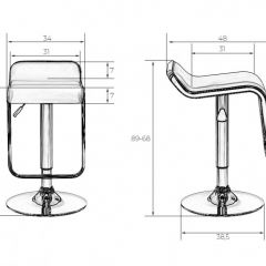 Стул барный DOBRIN CRACK LM-3021 (белый) в Лесном - lesnoy.mebel24.online | фото