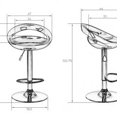 Стул барный DOBRIN DISCO LM-1010 (белый) в Лесном - lesnoy.mebel24.online | фото 2