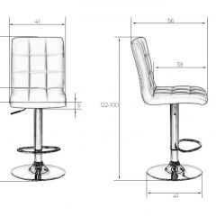 Стул барный DOBRIN KRUGER LM-5009 (белый) в Лесном - lesnoy.mebel24.online | фото 2