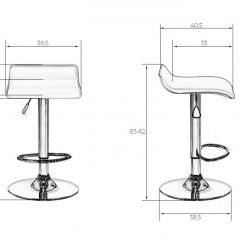 Стул барный DOBRIN TOMMY LM-3013 (белый) в Лесном - lesnoy.mebel24.online | фото