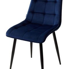 Стул CHIC BLUVEL-86 NAVY BLUE / черный каркас М-City в Лесном - lesnoy.mebel24.online | фото