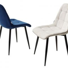 Стул CHIC BLUVEL-86 NAVY BLUE / черный каркас М-City в Лесном - lesnoy.mebel24.online | фото 2